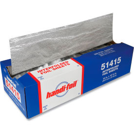 Interfolded Foil Sheets, 14"L x 10-3/4"W, Silver, Pack of 3000 view 2