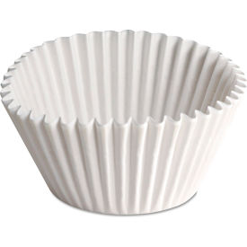 United Stationers Supply 610070 Hoffmaster® Paper Fluted Bake Cups, 2-1/4" Dia. x 1-7/8"H, White, Pack of 10000 image.