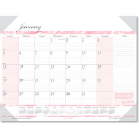 House Of Doolittle 1467 House of Doolittle Recycled Breast Cancer Awareness Monthly Desk Pad Calendar, 22 x 17, 2024 image.