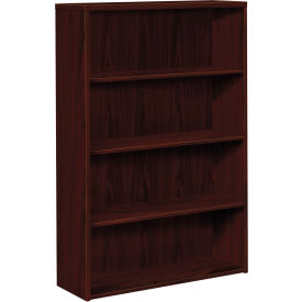 United Stationers Supply H105534.NN HON® 10500 Series Laminate Bookcase, Four-Shelf, 36"W x 13-1/8"D x 57-1/8"H, Mahogany image.