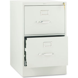 United Stationers Supply H512C.P.Q HON® 510 Series Two-Drawer Full-Suspension File, Legal, 18.25"W x 25"D x 29"H, Light Gray image.
