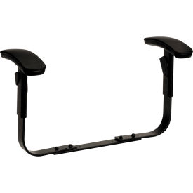 Hon Company HON5995T HON® Height-Adjustable T-Arms for ComforTask Series Chairs - Black - 2/Pack image.