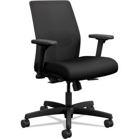 Hon Company HONITLMK1MC10B HON Ignition 2.0 Low-Back Mesh Task Chair - Fabric - Black image.