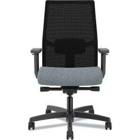 Ignition 2.0 4-Way Stretch Task Chair, Gray Adjustable Lumbar Support, 17" - 21" Seat, Basalt view 2