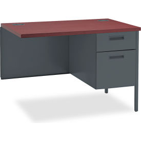 United Stationers Supply HONP3235RNS HON®Metro Classic Series Right Pedestal Desk, 42"W x 24"D x 29-1/2"H, Mahogany image.