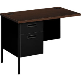 United Stationers Supply HONP3236LMOP HON®Metro Classic Series Left Pedestal Desk, 42"W x 24"D x 29-1/2"H, Mocha image.