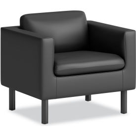 HON® Parkwyn Club Chair with Arms Fabric Seat Black