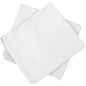 United Stationers Supply 536-60-5DZBX Hospeco® Counter Cloth/Bar Mop, White, Cotton, 60 Towels/Case image.