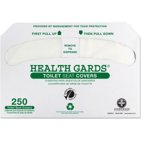 United Stationers Supply GREEN-1000 Hopseco® Health Gards Green Seal Recycled Toilet Seat Covers, 250/Pack, 4 Packs/Case image.