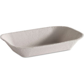 Molded Fiber Food Tray, 5"W x 7"D, Beige, Pack of 1000 view 2