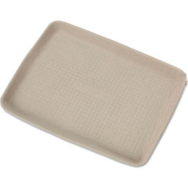StrongHolder Molded Fiber Food Tray, 9"W x 1"D x 12"H, Beige, Pack of 250 view 2