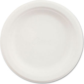 Paper Dinnerware Plates, 6" Diameter, White, 1000 Count view 2