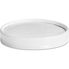 Vented Paper Lids, Fits 8 - 16 oz. Cups, White, 25/Sleeve, 40 Sleeves/Carton view 2
