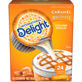 International Delight® Liquid Coffee Creamer Caramel Macchiato 0.5 oz Mini Cups Pack of 24