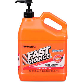 United Stationers Supply 25219 FAST ORANGE® Pumice Hand Cleaner, Citrus Scent, 1 Gallon Dispenser image.