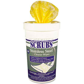 ITW Dymon 91930 SCRUBS® Stainless Steel Cleaner Towels, 30/Canister - ITW91930 image.