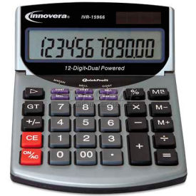 Innovera 15968 Innovera® 15968 Compact Desktop Calculator, 12-Digit LCD image.