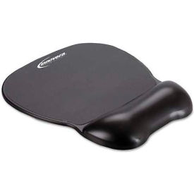 Innovera IVR51450 Innovera® IVR51450 Gel Mouse Pad with Wrist Rest, Non-Skid Base, Black image.