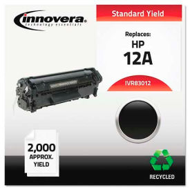 United Stationers Supply IVR83012 Innovera® 83012 Toner Cartridge, 2000 Page Yield, Black image.
