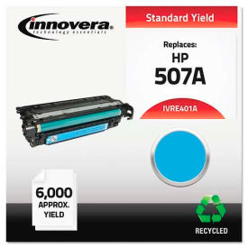 Innovera IVRE401A Innovera® Compatible Remanufactured CE401A (M551) Toner, 6000 Page-Yield, Cyan image.