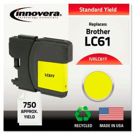 Innovera IVRLC61Y Innovera® LC61Y Compatible, Remanufactured, LC61Y Ink, 325 Page-Yield, Yellow image.
