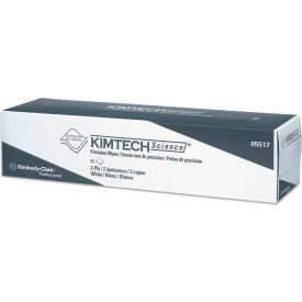 United Stationers Supply 5517 Kimtech Precision Wipers, POP-UP Box, 2-Ply, 14.7" x 16.6", White, 90 Wipes/Box, 15 Boxes/Case image.