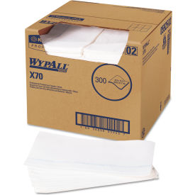 United Stationers Supply 5925 WypAll® X70 Wipers, Kimfresh Antimicrobial, 12-1/2" x 23-1/2", White, 300/Box image.
