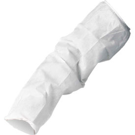 United Stationers Supply 23610 KleenGuard 23610 A10 Breathable Particle Protection Sleeve Protectors, 18", White, 200/Case image.