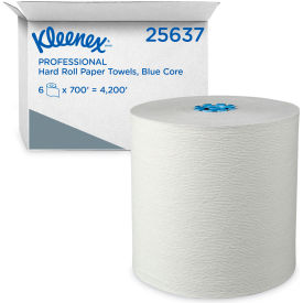 Hard Roll Paper Towels with Premium Absorbency Pockets, 1-Ply, 7-1/2"W x 700'L, 6 Rolls view 2
