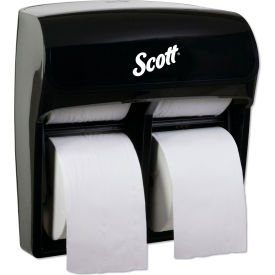 United Stationers Supply 44518 Scott® Pro High Capacity Coreless SRB Tissue Dispenser - Black image.