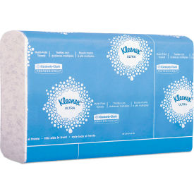 United Stationers Supply 46321 Kleenex Reveal Multi-Fold Towels, 2-Ply, 8" x 9.4", White, 150 Towels/Pack, 16 Packs/Case image.
