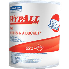 United Stationers Supply KCC83571 WypAll Bucket Wiper Refills, 220 Wipes/Roll 3/Case - KCC83571 image.