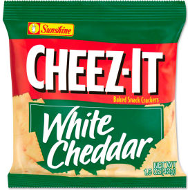 Kelloggs 2410012654 Sunshine® Cheez-It Crackers, 1.5 oz. Single-Serving Snack Bags, White Cheddar, 8/Box image.