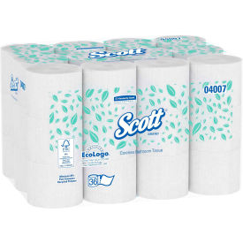 United Stationers Supply KIM04007 Scott® Coreless Standard Roll Bath Tissue, 1000 Sheets/Roll, 36 Rolls/Case - KIM04007 image.