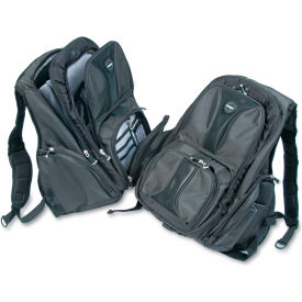 Kensington/Acco Brands,Inc. 62238 Kensington® Contour Laptop Backpack, Nylon, 15 3/4 x 9 x 19 1/2, Black image.
