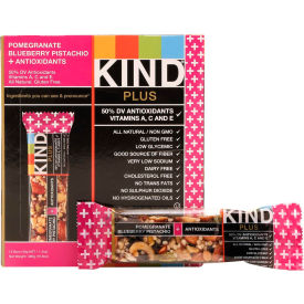 KIND LLC 17221 KIND® Plus Nutrition Boost Bar, Pom. Blueberry Pistachio/Antioxidants, 1.4 oz., 12/Box image.
