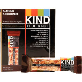 KIND LLC 17828 KIND® Fruit and Nut Bars, Almond and Coconut, 1.4 oz., 12/Box image.