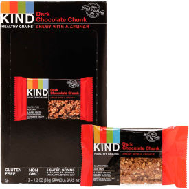 KIND LLC 18082****** KIND® Healthy Grains Bar, Dark Chocolate Chunk, 1.2 oz., 12/Box image.