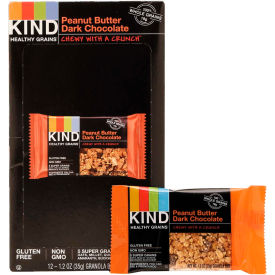 KIND LLC 18083****** KIND® Healthy Grains Bar, Peanut Butter Dark Chocolate, 1.2 oz., 12/Box image.