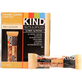KIND LLC 18533 KIND® Nuts and Spices Bar, Caramel Almond and Sea Salt, 1.4 oz. Bar, 12/Box image.