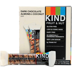 KIND LLC 19987 KIND® Fruit and Nut Bars, Dark Chocolate Almond & Coconut, 1.4 oz. Bar, 12/Box image.