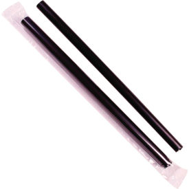 Boba Straws, 9"L, Black, 1600/Carton view 2