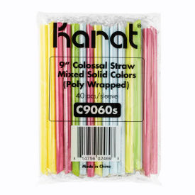 Boba Straws, 9"L, Assorted, 1600/Carton view 2