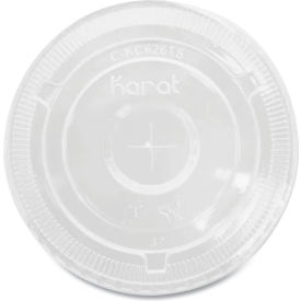 Cold Cup Flat Lids with Straw Slot, Fits 32 oz. Cups, Clear 500/Carton view 2