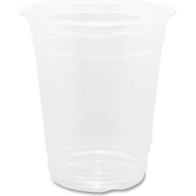PET Plastic Cups, 12 oz. Capacity, Clear, 1000/Carton view 2
