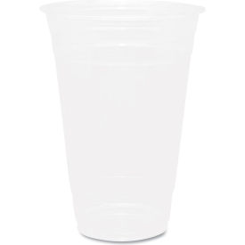 PET Plastic Cups, 20 oz. Capacity, Clear, 1000/Carton view 2