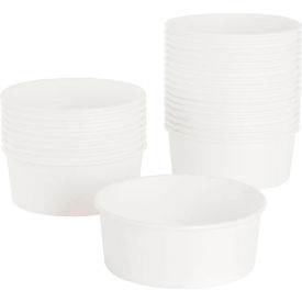 Food Bucket, 32 oz. Capacity, 6-1/2"D x 2-3/8"H, White, 360/Carton view 2