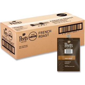 FLAVIA® Peets French Roast Ground Coffee 0.35 oz. Pouch Pack of 76