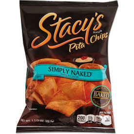 United Stationers Supply 28400525466 Stacys® Pita Chips, 1.5 oz Bag, Original, 24/Carton image.