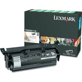 Lexmark International T650A11A Lexmark™ T650A11A Toner, 7000 Page-Yield, Black image.